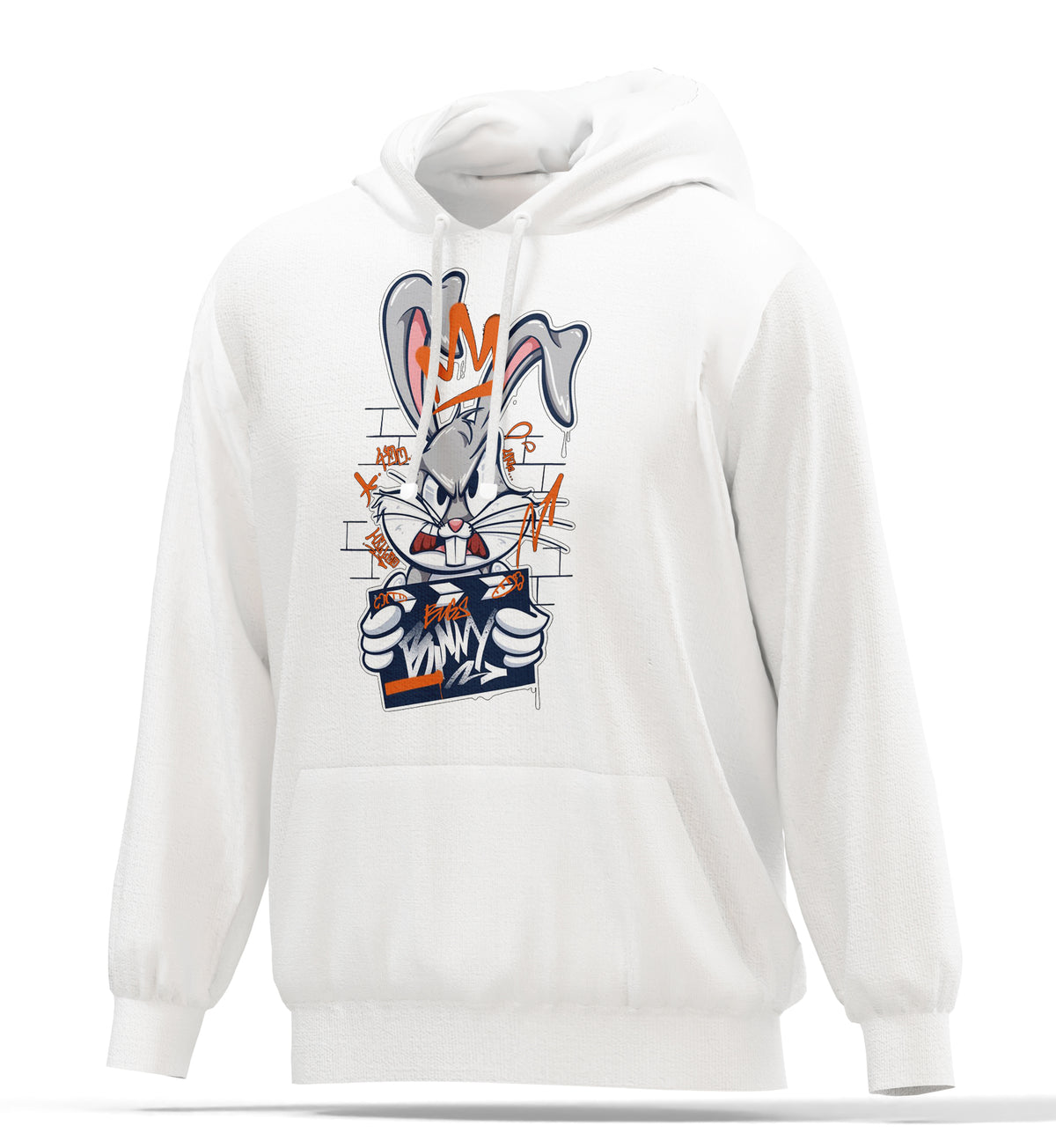 Bunny White Hoodie