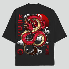 Red dragon Oversized T-Shirt