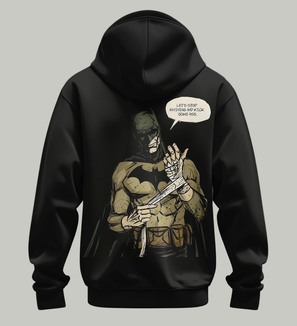 'Dark Knight Graphic Hoodie - Winter Essential'